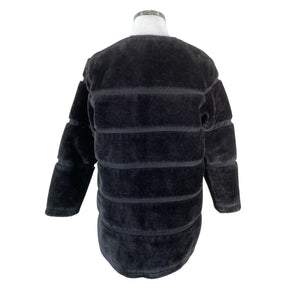 Unisex Soyaconcept - Faux fur coat, size 42 - Black (2)