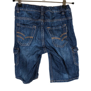 Unisex Polarn O. Pyret - Denim shorts, size 122 - 128 - Blue (2)