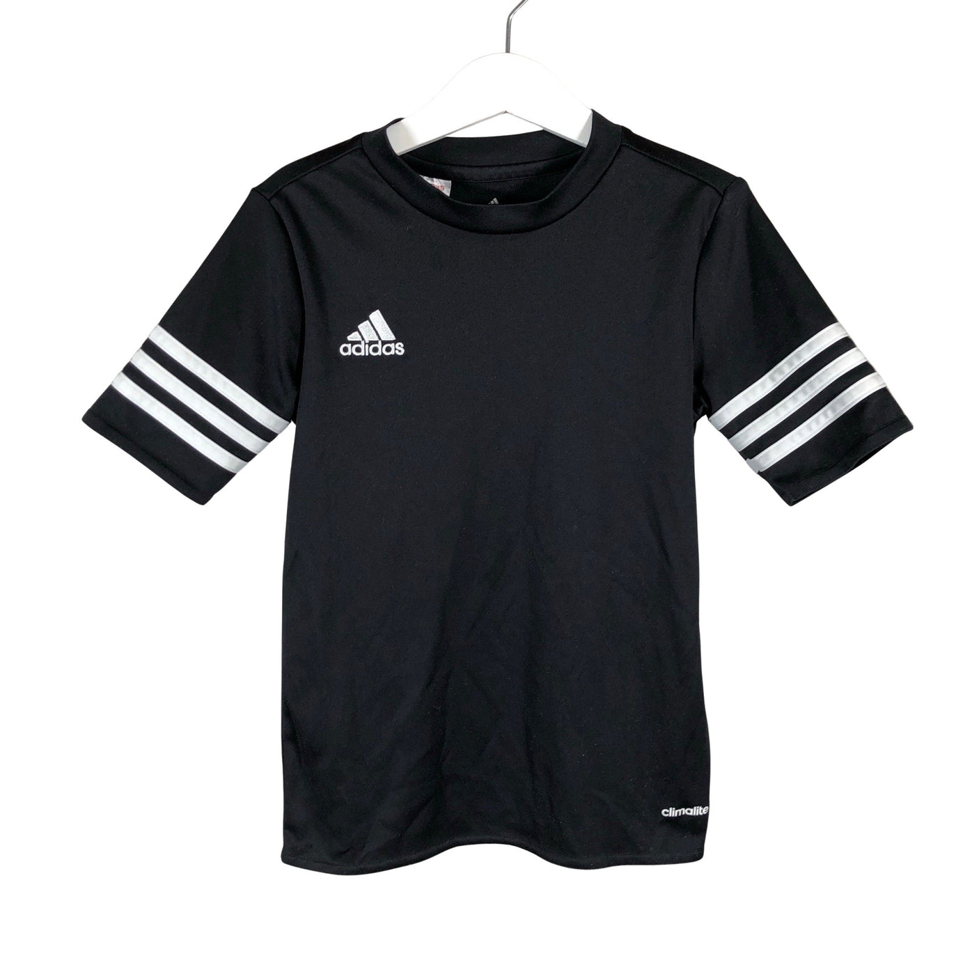 Unisex Adidas - Sports shirt, short sleeve, size 122 - 128 - Black (1)