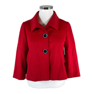 Unisex Gerry Weber - Wool coat, size 42 - Red (1)