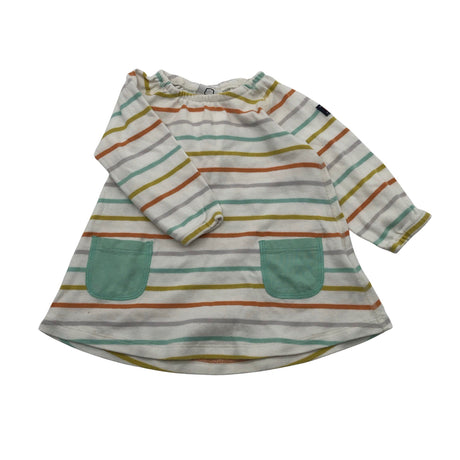 Unisex Polarn O. Pyret - Tricot dress, size 56 - 62 - White ()