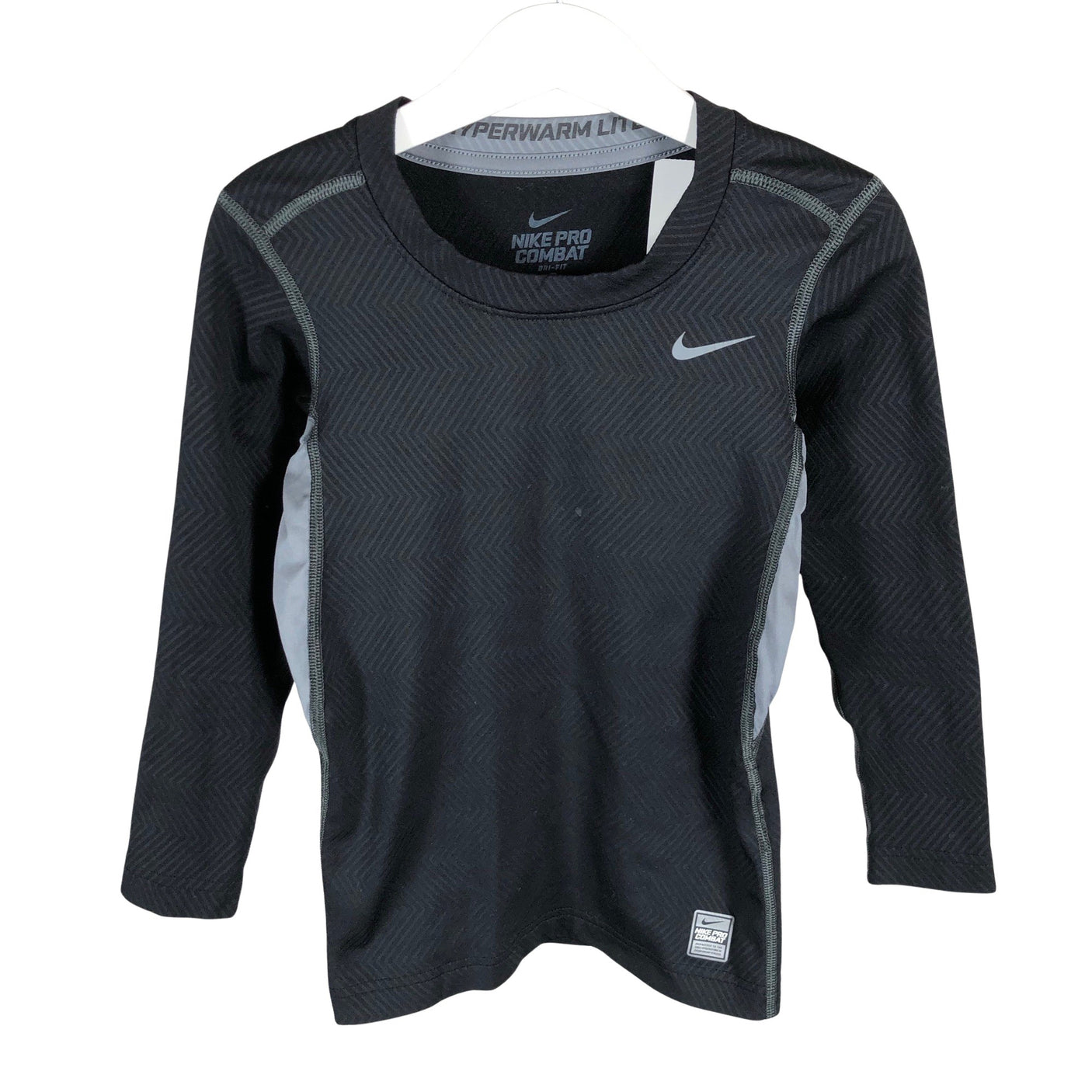 Unisex Nike - Sports shirt, long sleeve, size 122 - 128 - Black (1)
