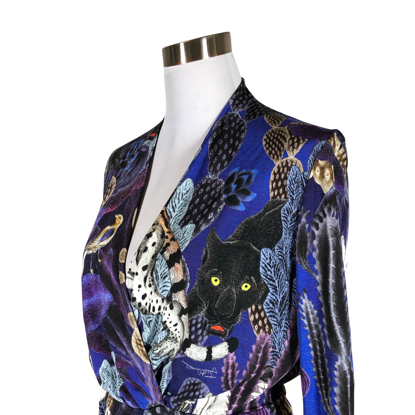 Unisex Just Cavalli - Tricot dress, size 40 - Blue (3)