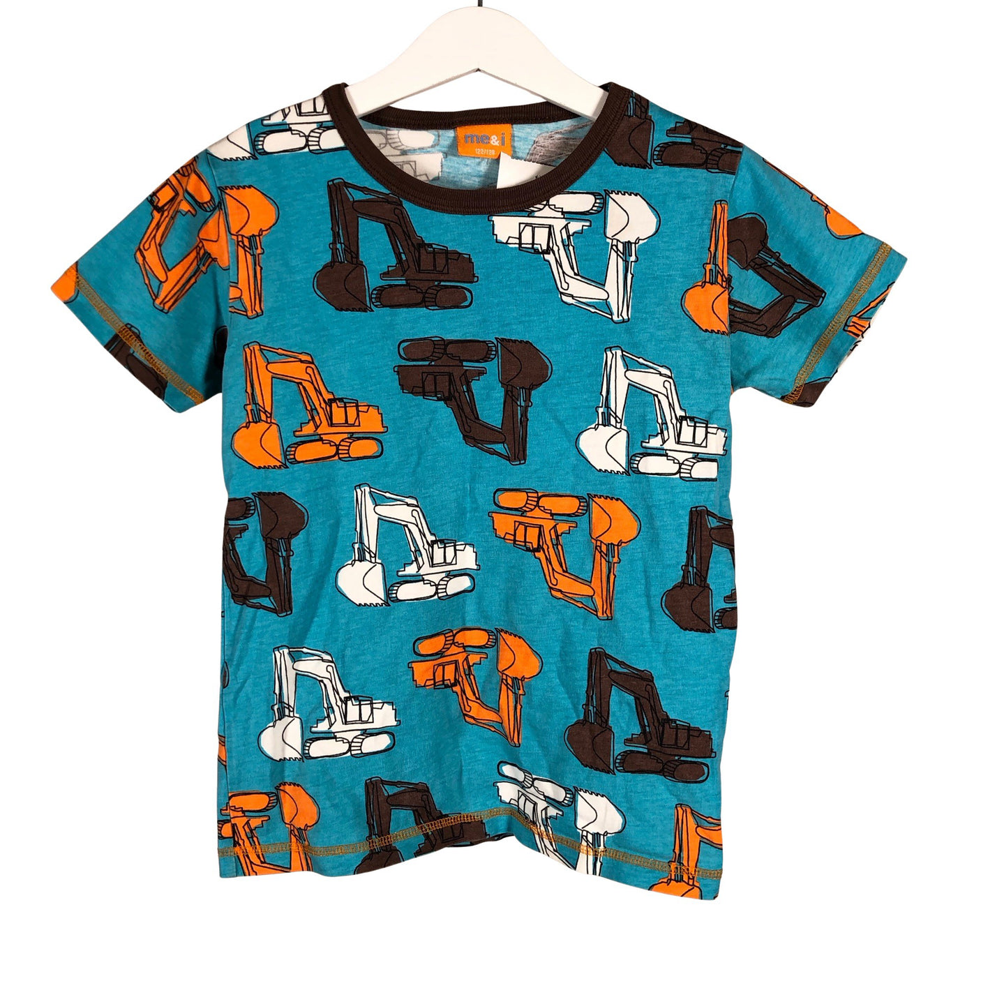 Unisex me&i - T-shirt, size 122 - 128 - Turquoise (1)