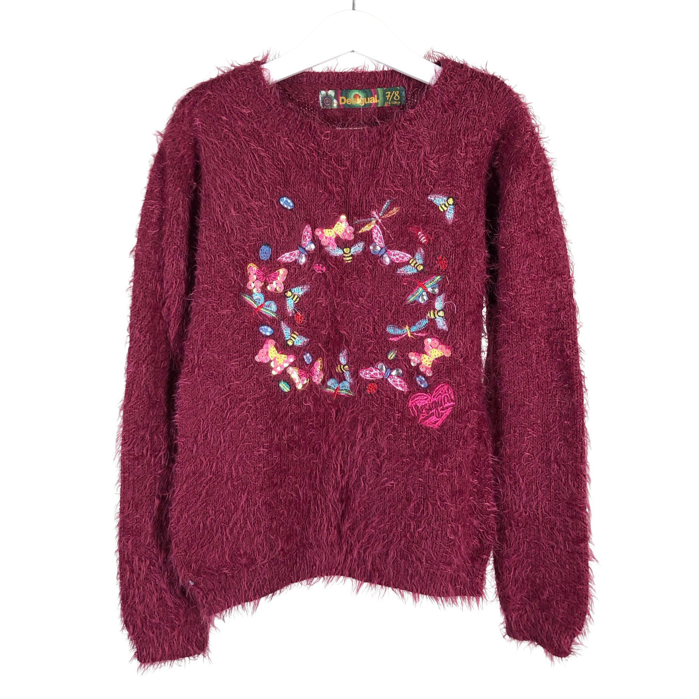 Unisex Desigual - Sweater, size 122 - 128 - Wine red (1)