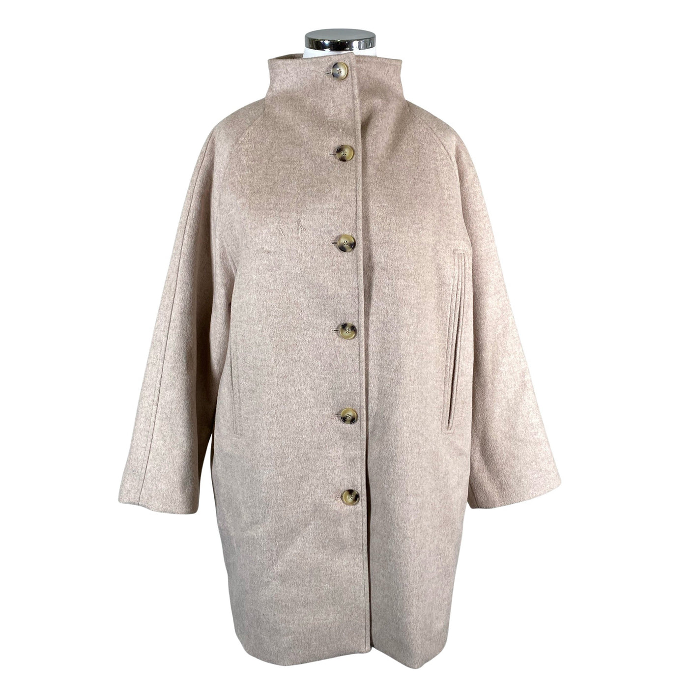 Unisex Selected - Wool coat, size 44 - Beige (1)