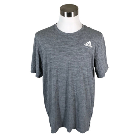 Unisex Adidas - Sports shirt, short sleeve, size L - Gray ()