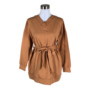 Unisex NOSH - Sweatshirt tunic, size 40 - Brown (1)