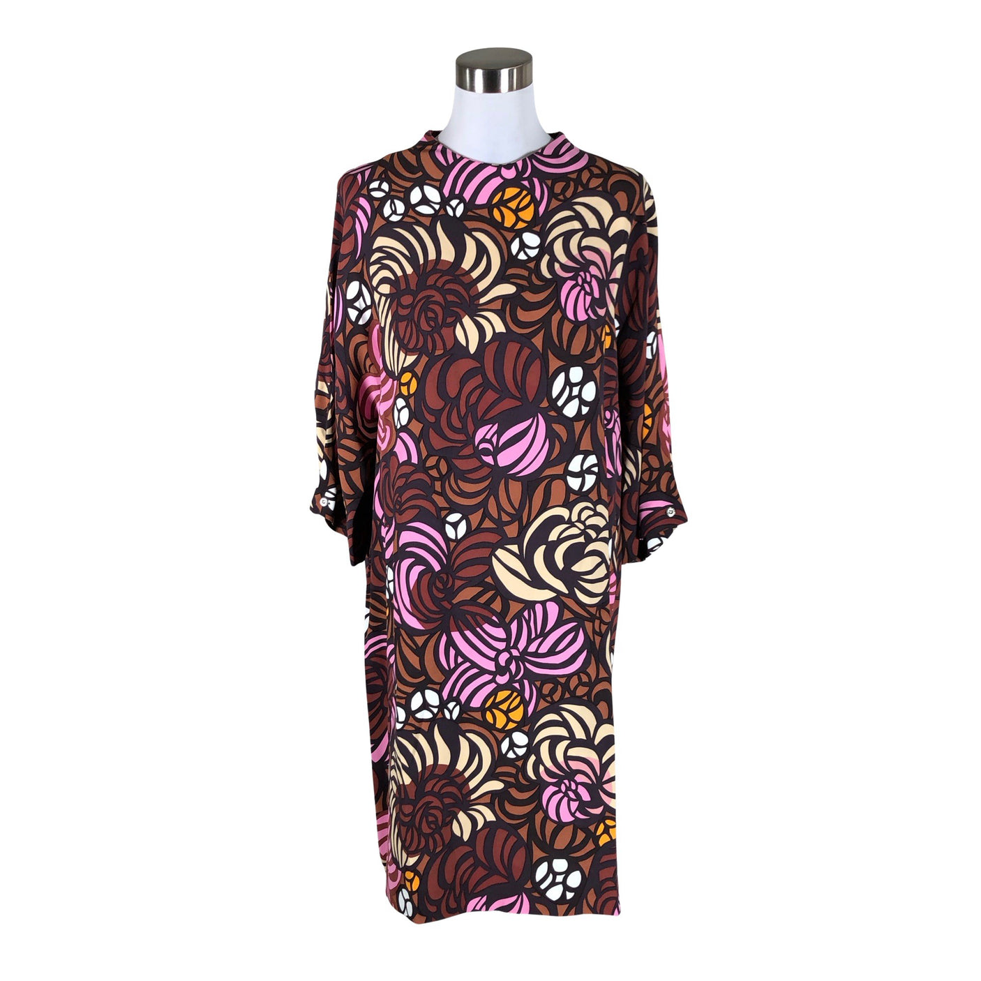 Unisex Marimekko - Schiffon dress, size 38 - Wine red (1)