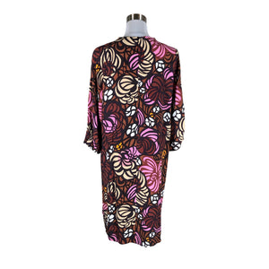 Unisex Marimekko - Schiffon dress, size 38 - Wine red (2)