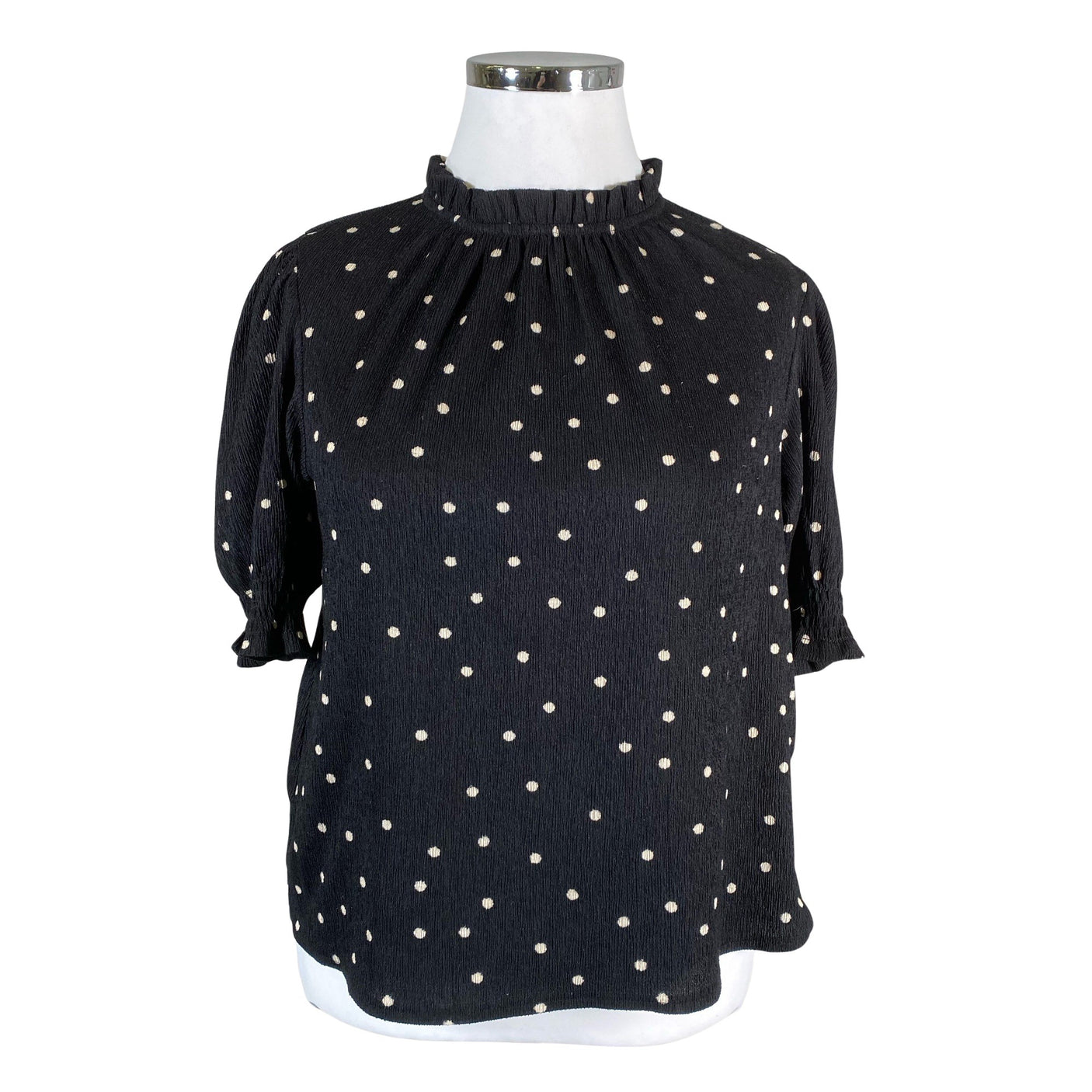 Unisex Holly & Whyte by Lindex - Short-sleeved blouse, size 44 - Black (1)