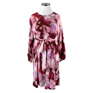 Unisex NOSH - Schiffon dress, size 44 - Wine red (1)