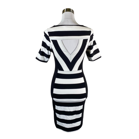 Unisex NOSH - Tricot dress, size 34 - Black (2)