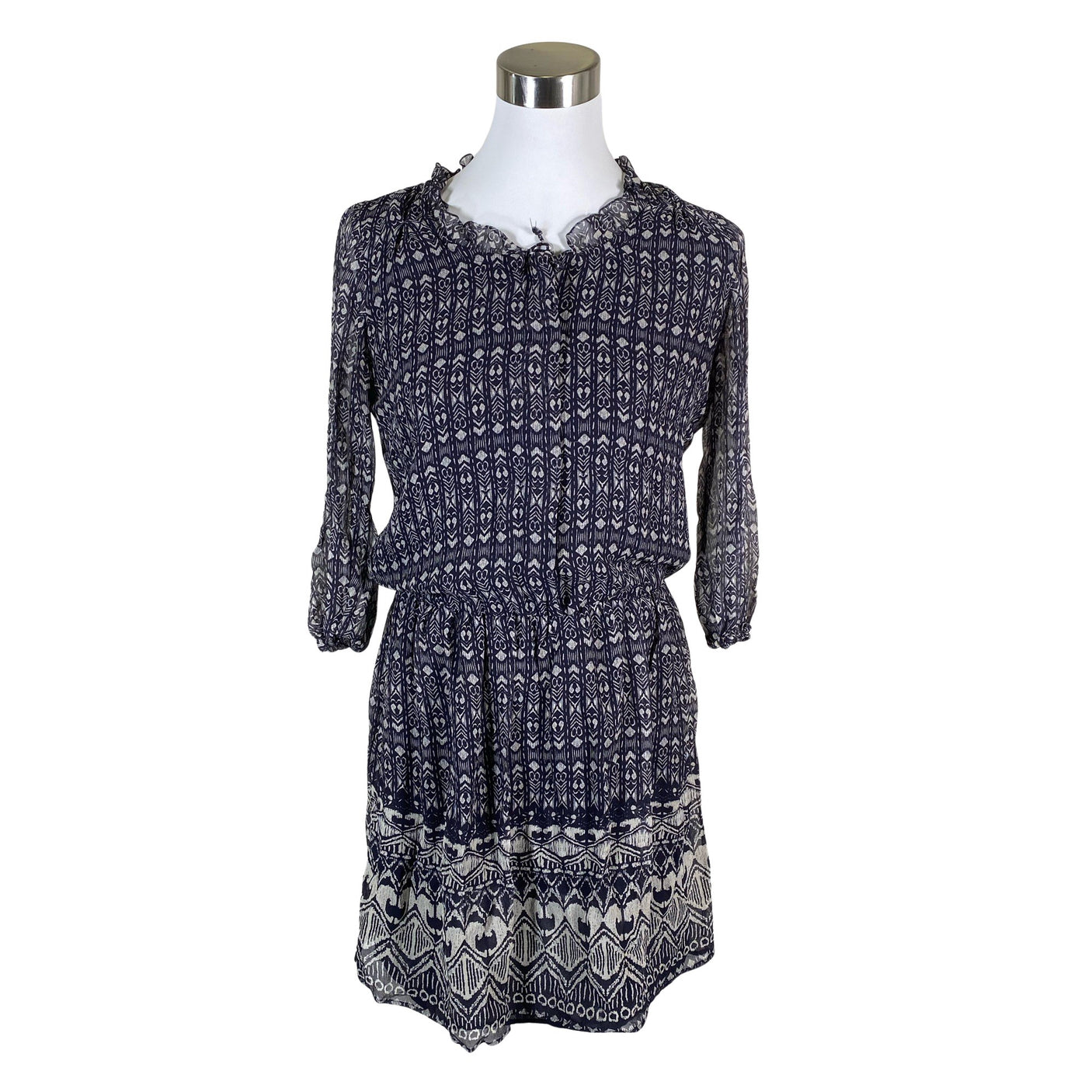 Unisex Massimo Dutti - Schiffon dress, size 36 - Blue (1)