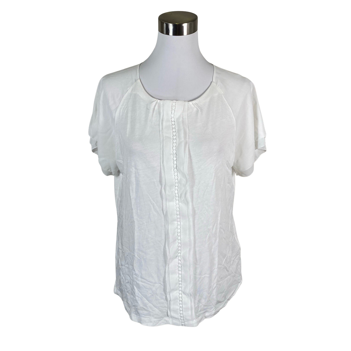 Unisex Gerry Weber - Short-sleeved blouse, size 40 - White (1)