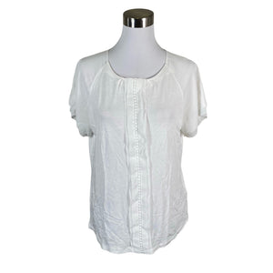 Unisex Gerry Weber - Short-sleeved blouse, size 40 - White (1)
