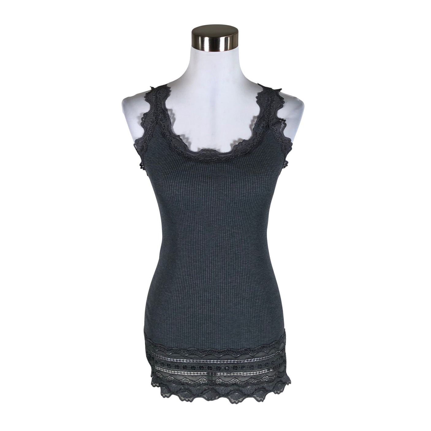 Unisex Rosemunde - Tricot tank top, size 38 - Gray (1)