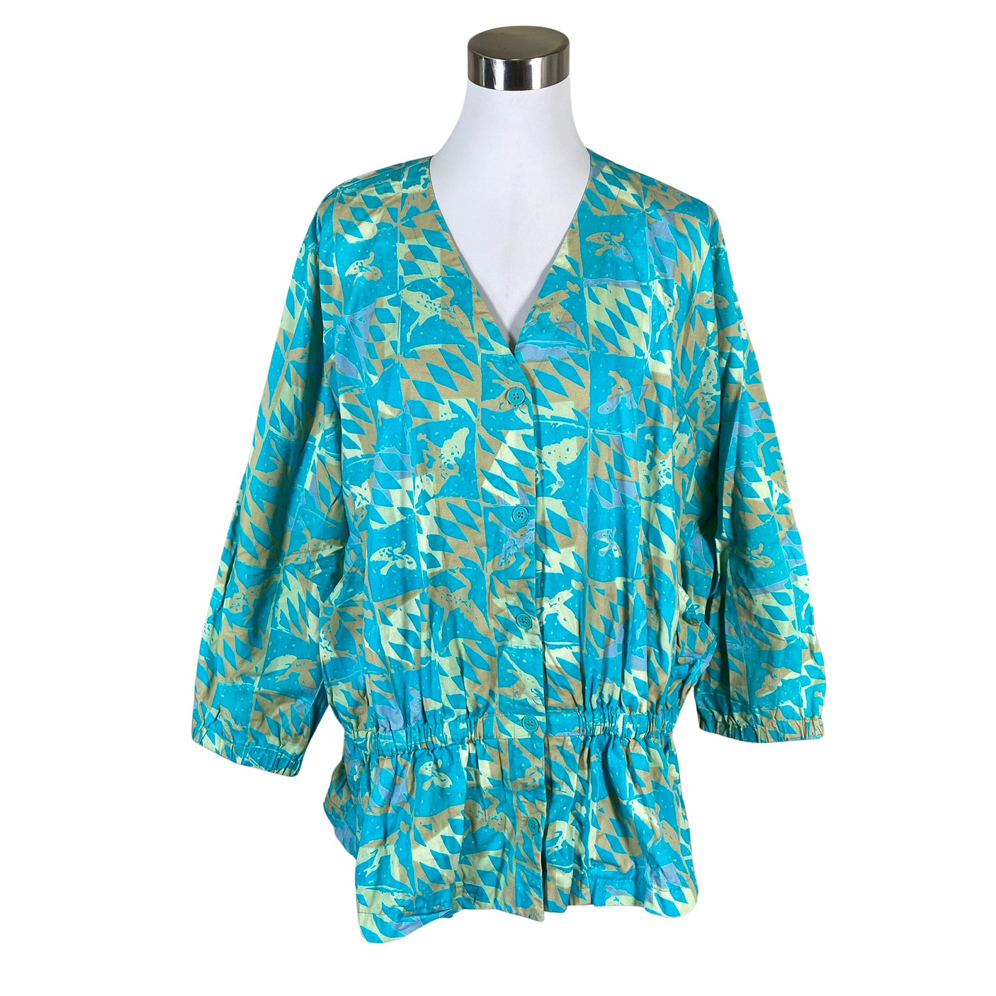 Unisex Marimekko - Blouse, size 38 - Turquoise (1)