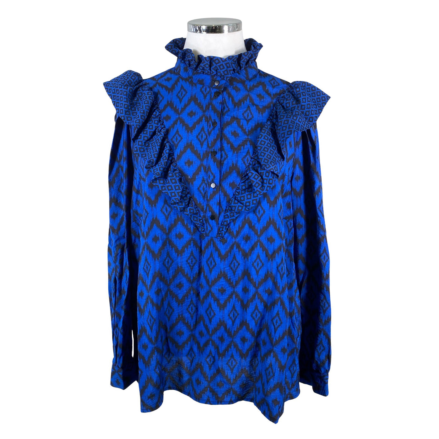 Unisex Zizzi - Blouse, size 46 - Blue (1)