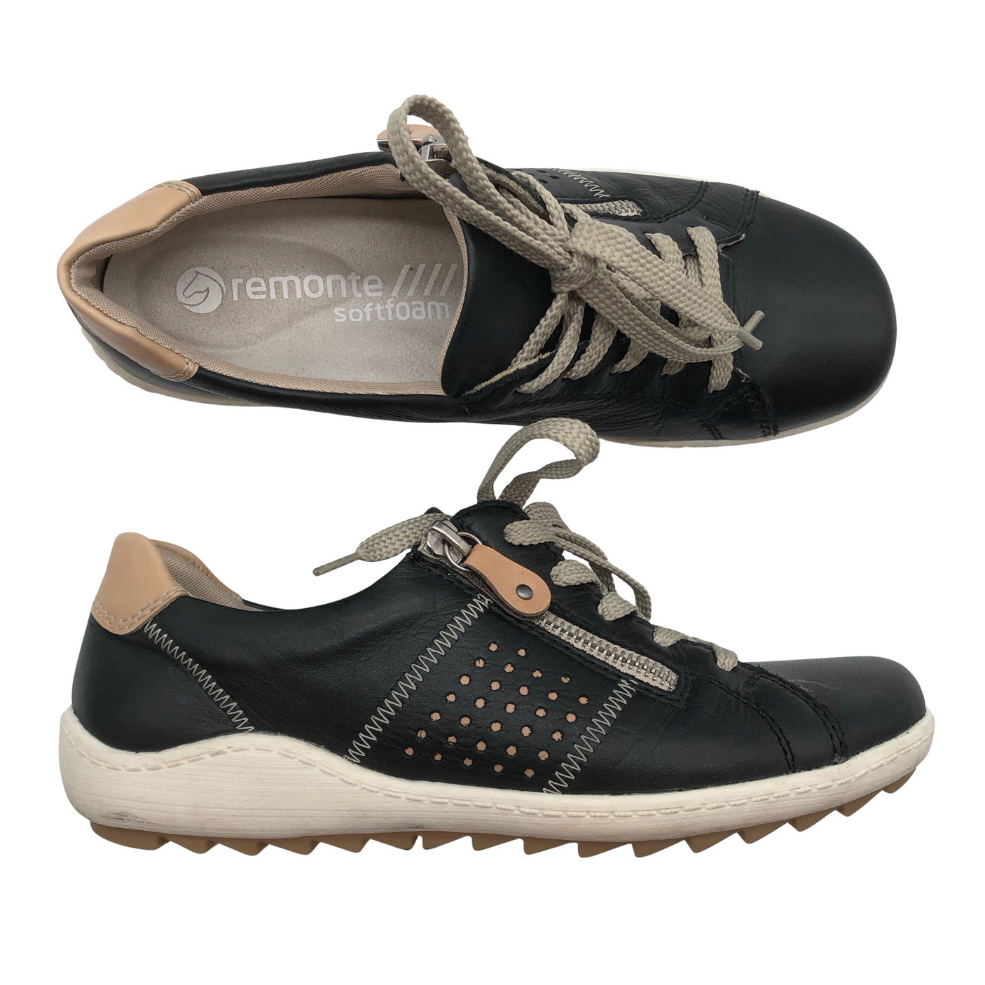 Unisex Remonte - Casual sneakers, size 38 - Black (1)