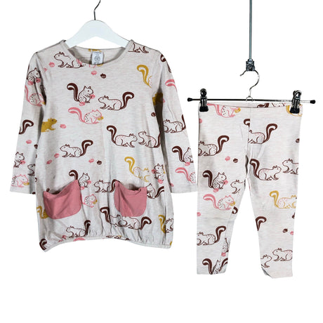 Unisex Lindex - Tricot tunic, size 104 - 110 - Beige ()