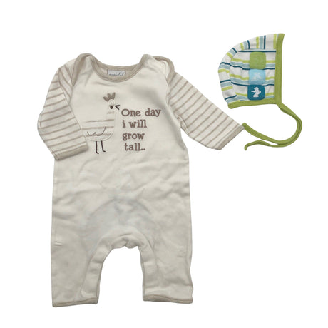 Unisex Miniclub - Overalls, size 50 - 56 - White ()