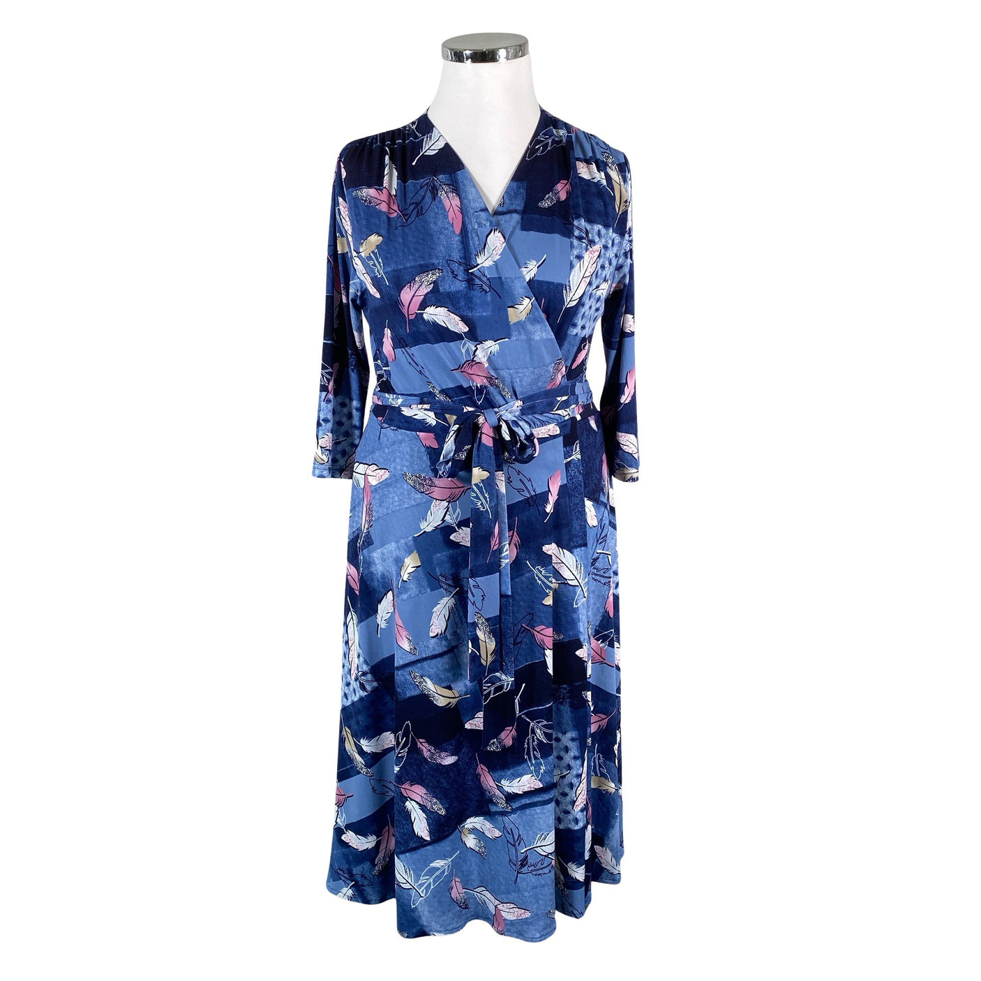 Unisex Donna Nordica - Tricot dress, size 42 - Blue (1)