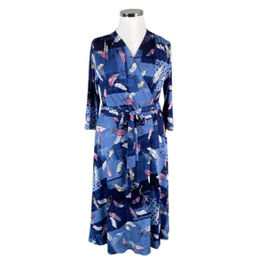Unisex Donna Nordica - Tricot dress, size 42 - Blue (1)