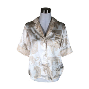 Unisex River Island - Short-sleeved blouse, size 36 - Beige (1)