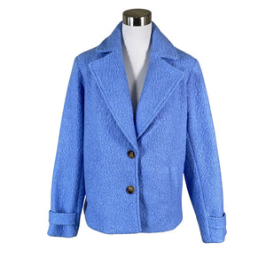 Unisex Kaffe - Wool coat, size 38 - Light blue (1)