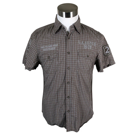 Unisex Tom Tailor - Collared shirt, size M - Brown ()