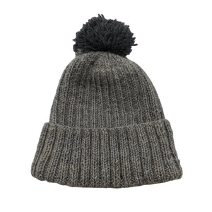 Unisex Handmade - Winter beanie, size 52 - 54 cm - Gray (1)