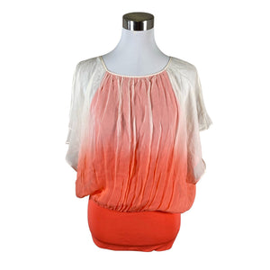 Unisex Coast - Short-sleeved blouse, size 38 - Orange (1)