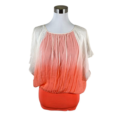 Unisex Coast - Short-sleeved blouse, size 38 - Orange ()