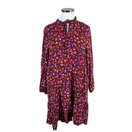 Unisex Zizzi - Schiffon dress, size 46 - Black ()