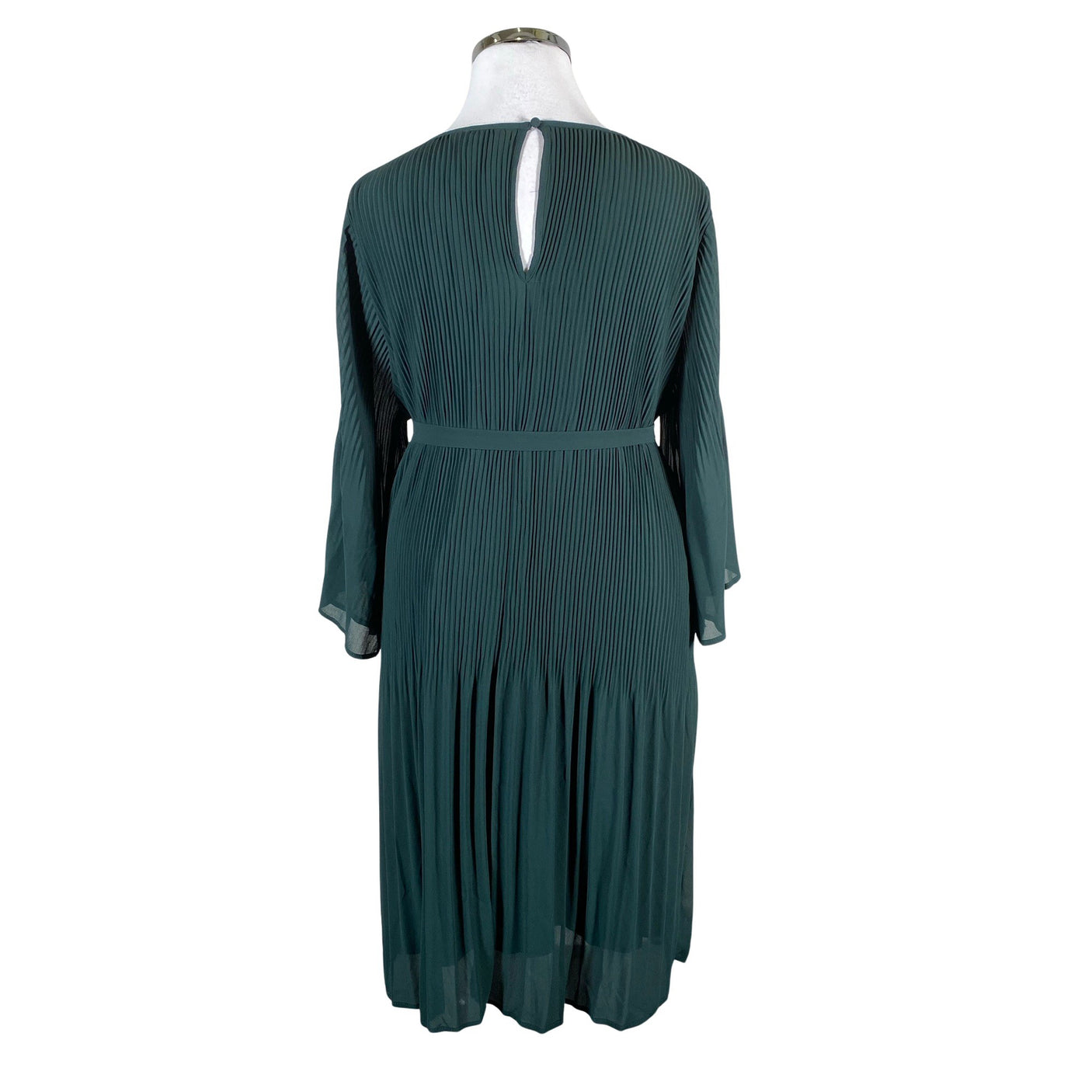 Unisex Zizzi - Schiffon dress, size 46 - Green (2)