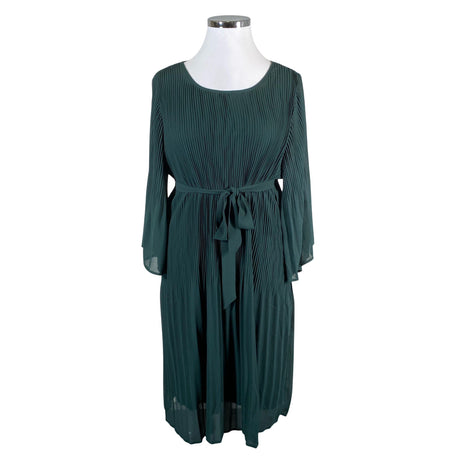 Unisex Zizzi - Schiffon dress, size 46 - Green ()