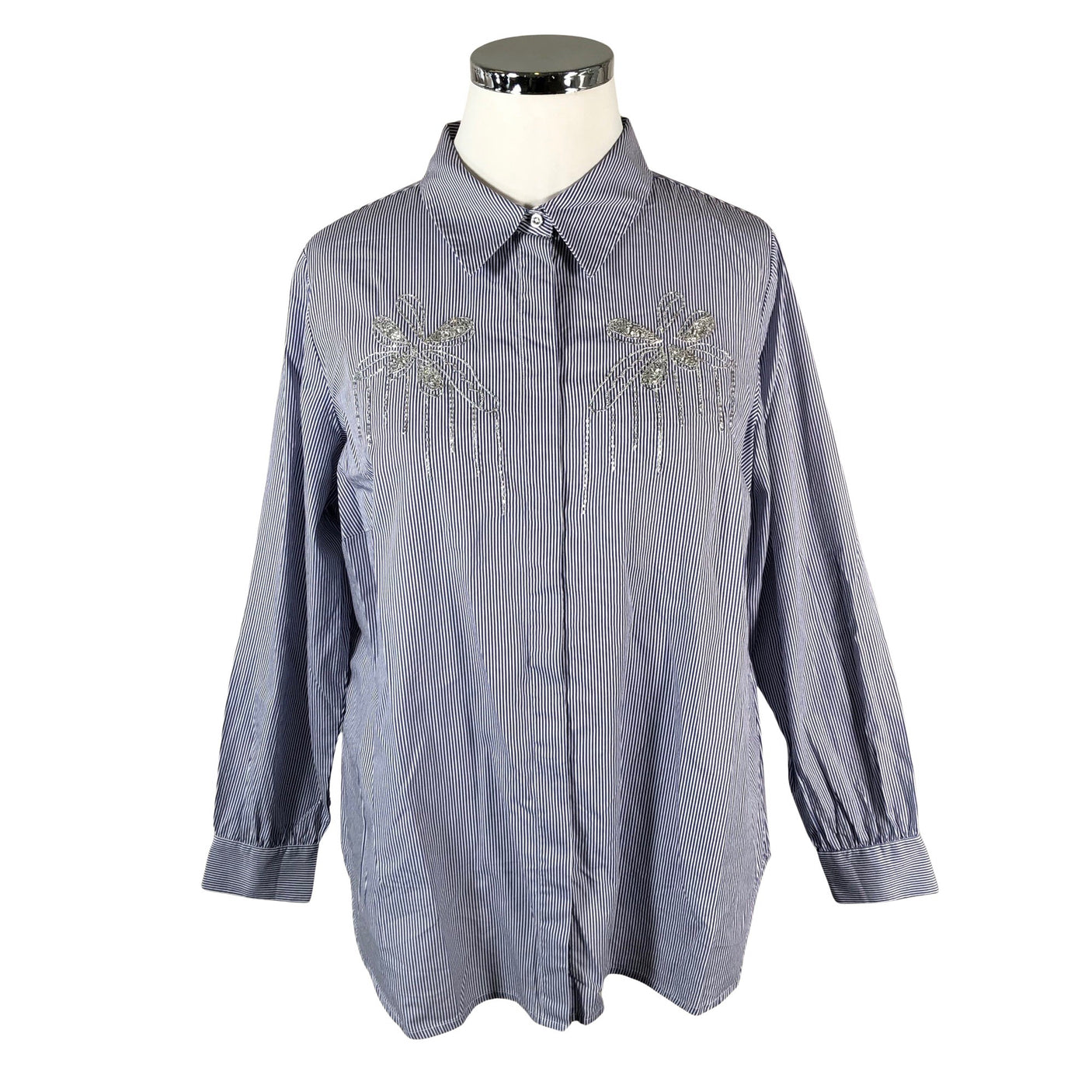Unisex Zizzi - Blouse, size 46 - Blue (1)
