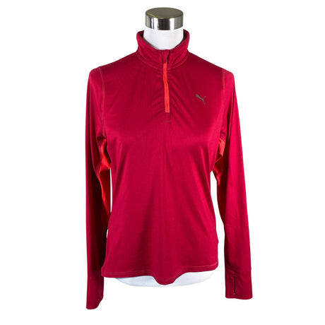 Unisex Puma - Sports shirt, long sleeve, size 38 - Wine red ()