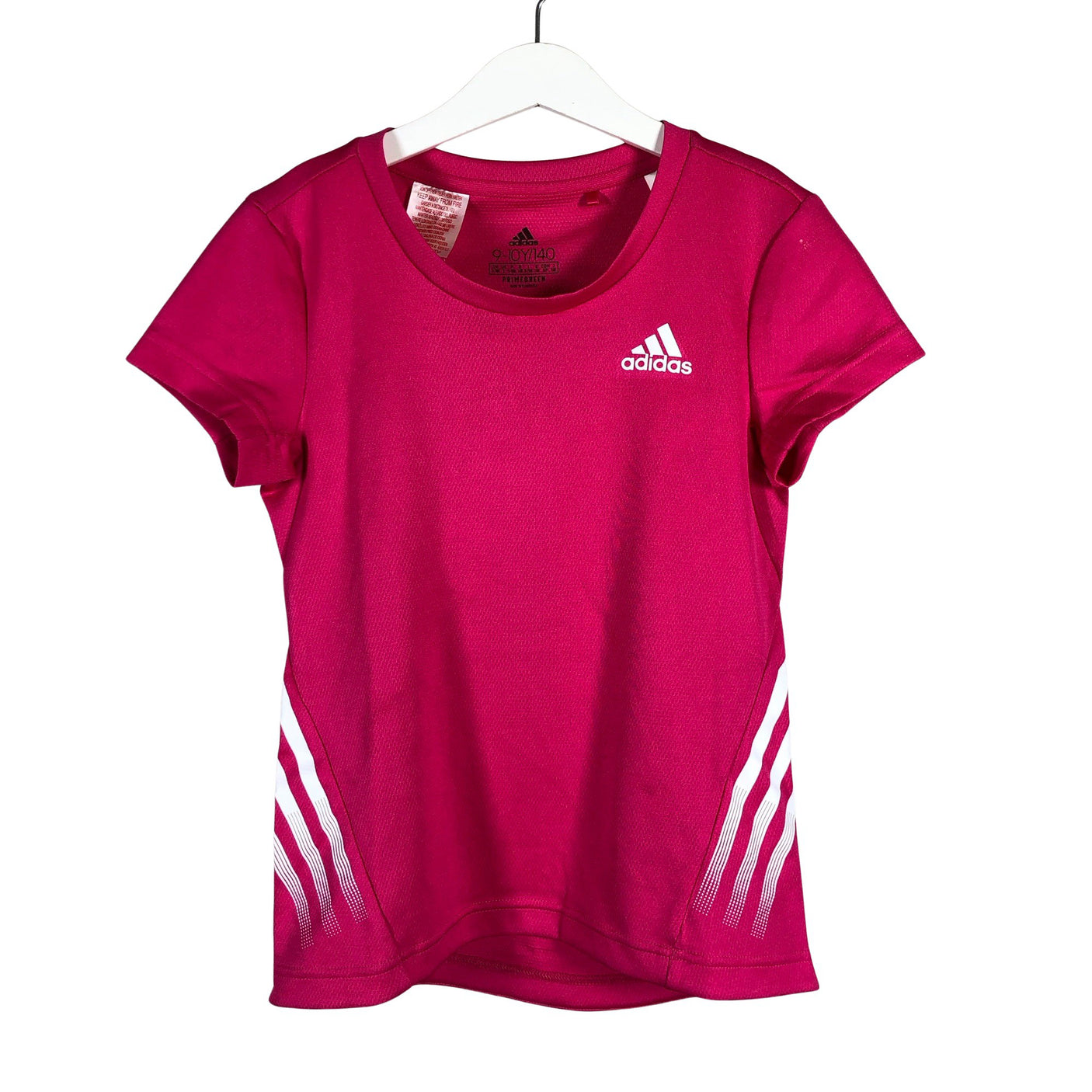 Unisex Adidas - Sports shirt, short sleeve, size 134 - 140 - Pink (1)