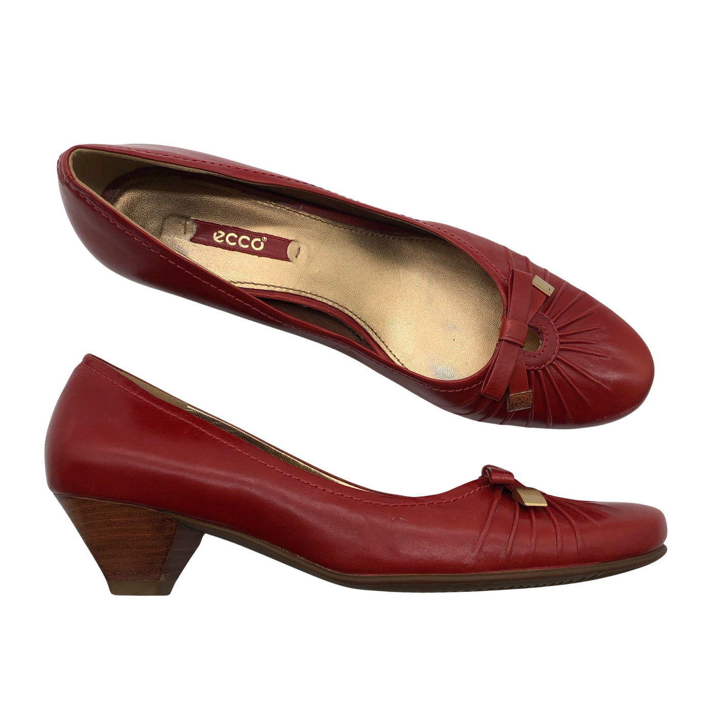 Unisex Ecco - High heels, size 40 - Red (1)