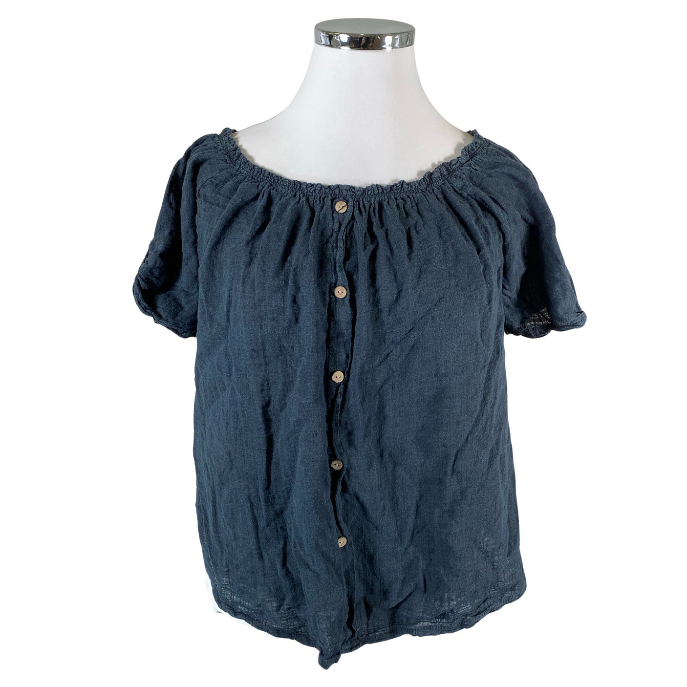 Unisex Elitzia - Short-sleeved blouse, size 44 - Gray (1)
