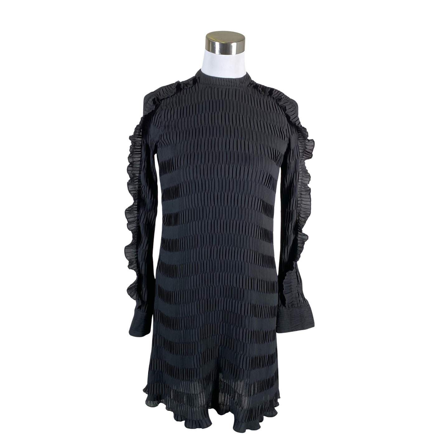Unisex Y.A.S - Schiffon dress, size 34 - Black (1)