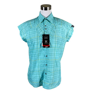 Unisex Haglöfs - Short-sleeved blouse, size 40 - Turquoise (1)