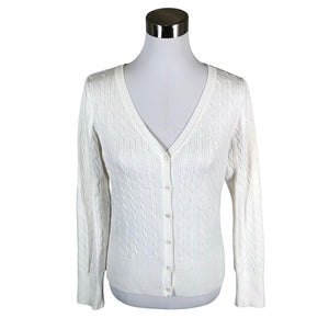 Unisex Global - Cardigan, size 38 - White (1)