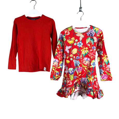 Unisex Metsola - Sweatshirt dress, size 110 - 116 - Red ()