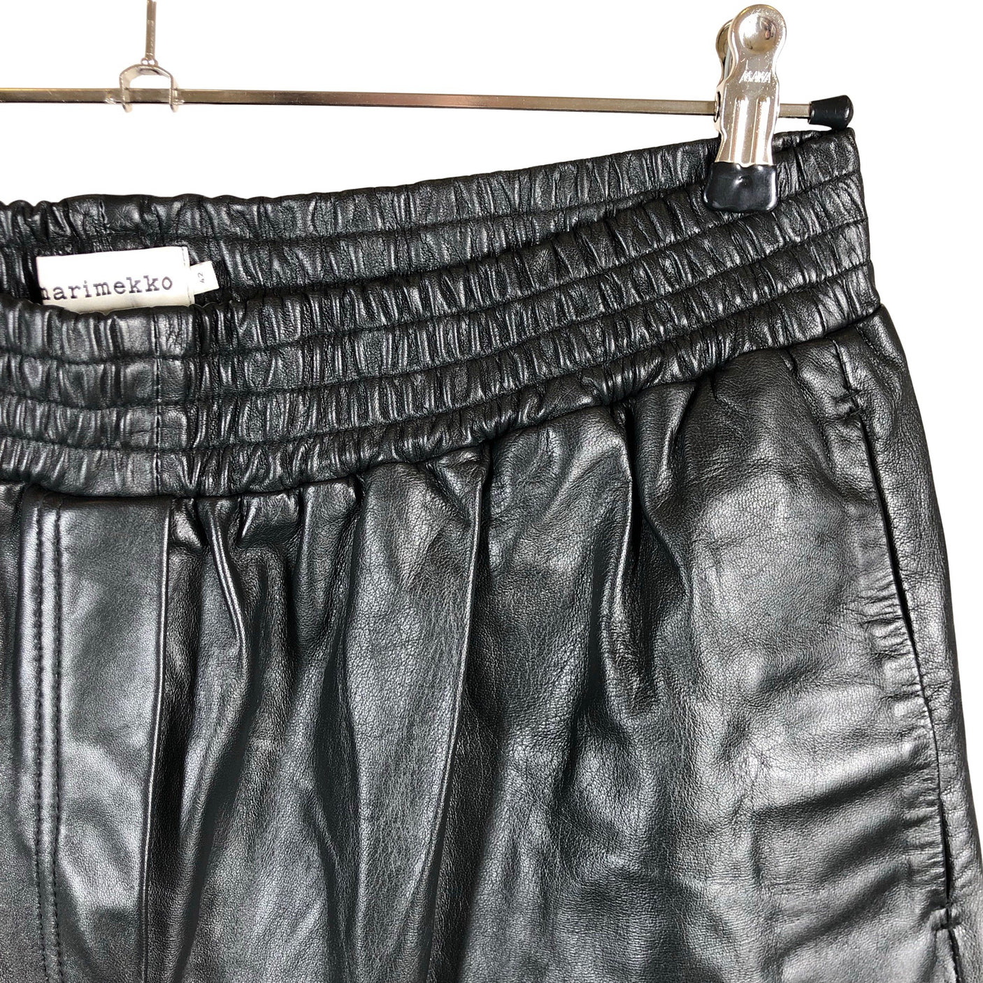 Unisex Marimekko - Leather pants, size 42 - Black (3)