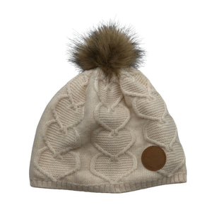 Unisex Reima - Winter beanie, size 52 - 54 cm - Natural white (1)