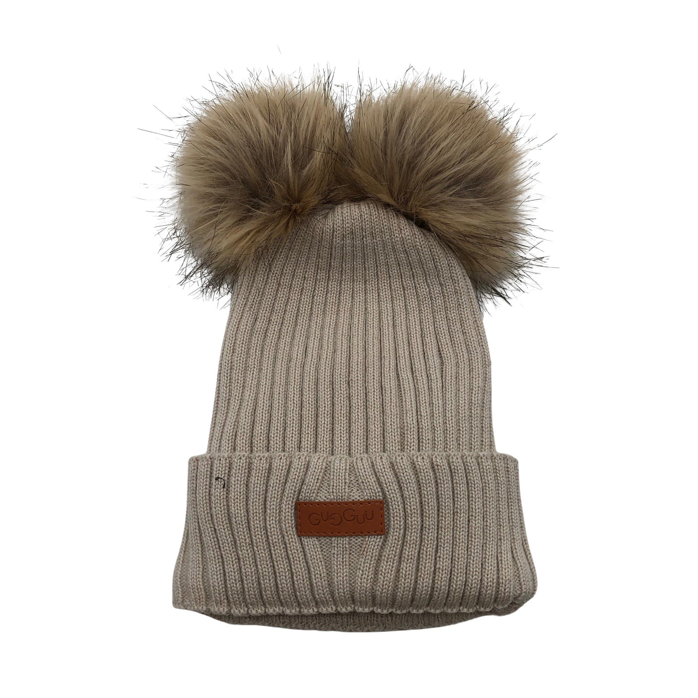 Unisex Gugguu - Winter beanie, size 52 - 54 cm - Beige (1)