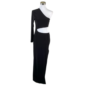 Unisex Norma Kamali - Schiffon dress, size 40 - Black (1)